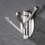 KES Solid Metal Swivel Hook Heavy Duty Folding Swing Arm Triple Coat Hook with Multi Three Foldable Arms Towel/Clothes Hanger for Bathroom Kitchen Garage Wall Mount Brushed Nickel, A5060-2 KES Solid Metal Swivel Hook Heavy Duty Folding Swing Arm Triple Coat Hook with Multi Three Foldable Arms Towel/Clothes Hanger for Bathroom Kitchen Garage Wall Mount Brushed Nickel, A5060-2