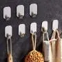 Adhesive Hooks Heavy Duty 10 Packs, VEEMOS Wall Hooks 304 Stainless Steel Waterproof Hanger for Towel/Bath Sponge/Handbags/Hats/Keys/Kitchen Utensils-Home Bathroom Office Organizer Adhesive Hooks Heavy Duty 10 Packs, VEEMOS Wall Hooks 304 Stainless Steel Waterproof Hanger for Towel/Bath Sponge/Handbags/Hats/Keys/Kitchen Utensils-Home Bathroom Office Organizer