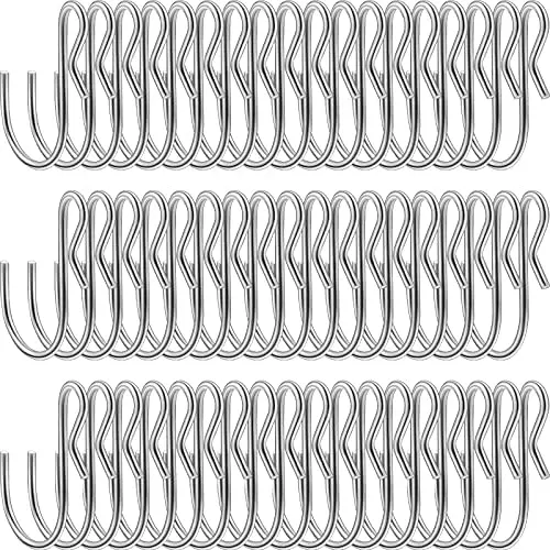 Funrous 80 Pieces of S Shaped Metal Hooks Clip, S Shaped Hooks Stainless Steel Metal Hangers, Suitable for Indoor and Outdoor, Bathroom, Kitchen Lights, Hanging Hooks for Diy Crafts, Key Chain, Silver Funrous 80 Pieces of S Shaped Metal Hooks Clip, S Shaped Hooks Stainless Steel Metal Hangers, Suitable for Indoor and Outdoor, Bathroom, Kitchen Lights, Hanging Hooks for Diy Crafts, Key Chain, Silver