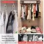 VS-Foru Space Saving 8 in 1 Folding Hangers-Adjustable Magic Clothes Hangers -Eco Material Time Saving Hangers for Small Wardrobe and Camping VS-Foru Space Saving 8 in 1 Folding Hangers-Adjustable Magic Clothes Hangers -Eco Material Time Saving Hangers for Small Wardrobe and Camping