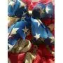 Burlap American Flag Wreath USA United States of America Red White Blue Burlap door hanger