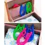 XREXS 10pcs Portable Travel Hangers Foldable Plastic Travel Suit Coat Clothes Hangers w Anti-slip Grooves (10pcs assorted colors)