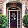 Custom Monogram SINGLE Letter Wooden Door Hanger Wreath