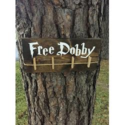 Free Dobby Wood Sign/House Elf Laundry Room Sock Hanger/Save Dobby/Donate Single Socks/Lost Socks/Handmade Laundry Sign