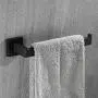 Durafe Square Towel Ring Stainless 304 Steel Towel Holders Towel Hangers Wall Mounted for Bathroom, Black Finished Durafe Square Towel Ring Stainless 304 Steel Towel Holders Towel Hangers Wall Mounted for Bathroom, Black Finished