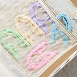 Allegro Huyer Plastic Hangers 10 Pieces Travel Portable Folding Hanger Multifunction Magic Stretch Clothes Plastic Hangers Travel Artifact Suit 10 TXJ