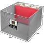 Neat Life Mesh Office File Organizer Storage Boxes with Side Hanging Rails ? Silver (2 Pack)