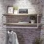 COAT RACK Wrought Iron Solid Wood Vintage Plumbing Wall Rack Clothes and Shoes Hangers Solid and Durable/Not Rusty/Easy to Clean Living/Bedroom/Study/Bar (83cm, 123cm) COAT RACK Wrought Iron Solid Wood Vintage Plumbing Wall Rack Clothes and Shoes Hangers Solid and Durable/Not Rusty/Easy to Clean Living/Bedroom/Study/Bar (83cm, 123cm)