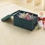 Elf Stor 83-DT5044 Green Christmas Ornament Storage Chest Holds 24 Balls w/ 4" Dividers, Case Elf Stor 83-DT5044 Green Christmas Ornament Storage Chest Holds 24 Balls w/ 4" Dividers, Case
