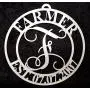 15.5" x 1/4" Acrylic Monogram Front Door Circle,Curved Last Name initial, Door Decor, Hanger, Acrylic, Indoor Outdoor, Family Letter, Monogram, House - Weathers better than wood or metal! Hanging Wall
