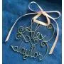Personalized Gold or Silver Wire Name Valentines Day Gift~Wall or Door Hanger~Ornament~Any Name~2, 3, 4 Names possible~Year, Date 2019 option~Love Heart~Keepsake~The Original