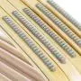 HANGERWORLD 10 Laminated Wooden 18inch Clothes Coat Garment Hangers with Non Slip Plastic Coated Pants Bar