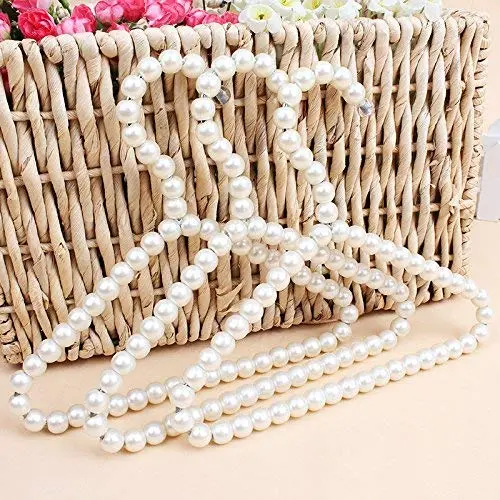 Bueer 3 Pack White Pearl Beads Metal Elegant Clothes Hangers For Kids Children Pet Dog Bueer 3 Pack White Pearl Beads Metal Elegant Clothes Hangers For Kids Children Pet Dog