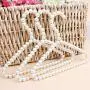 Bueer 3 Pack White Pearl Beads Metal Elegant Clothes Hangers For Kids Children Pet Dog Bueer 3 Pack White Pearl Beads Metal Elegant Clothes Hangers For Kids Children Pet Dog