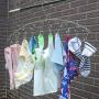 Z ZICOME 2 Pack Stainless Steel Laundry Drying Rack Clothes Hanger with 10 Clips for Socks, Baby Clothes, Cloth Diapers, Bras, Towel, Underwear, Hat, Scarf, Pants, Gloves