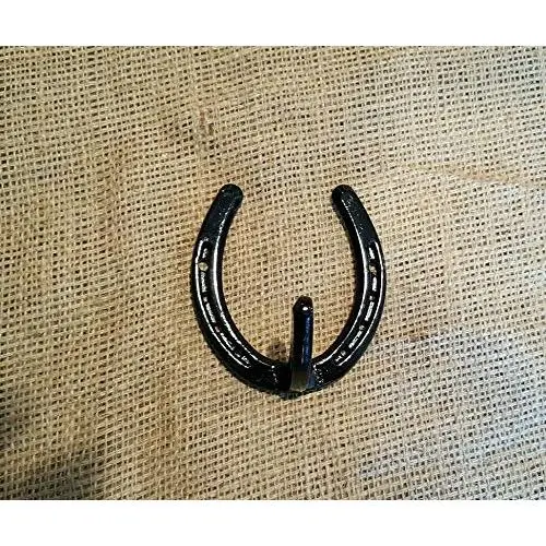 Horseshoe Hook Coat Hook Hanger Rack Black Western Horseshoe Hook Coat Hook Hanger Rack Black Western