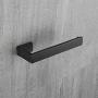 Durafe Modern Towel Ring Stainless Steel 304 Bathroom Hardware Towel Hanger Wall Mounted Matte Black