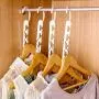 LiCHY 8PCs Space Saver Wonder Magic Clothes Hanger Rack Clothing Hook Organizer Set