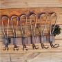 Rustic Farmhouse Entryway Hooks 12 Pack Decorative Vintage Hangers Wall Mounted Hard Antique Industrial Heavy Duty Hook Set Double Farmhouse Utility Hook Se Best for Clothes Hanger (Bronze)