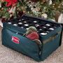 TreeKeeper (Green Christmas Ornament Storage Boxes with Dividers) - Deluxe Ornament Keeper - Holds 72 Ornaments up to 4 Inches in Diameter | 3 Removable Trays with Separators | Acid-Free Fabric Lining