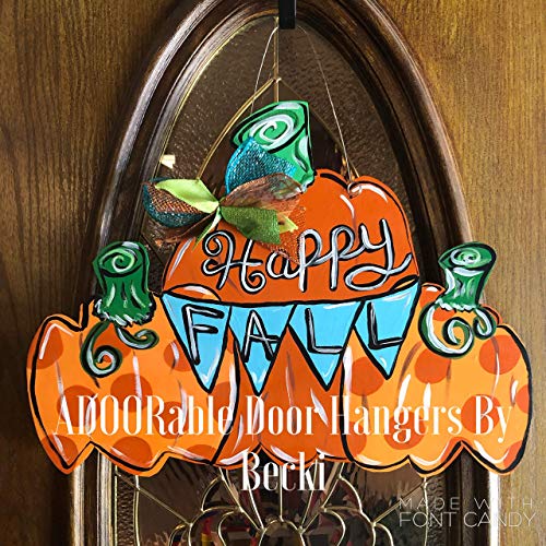 Fall Pumpkins Door Hanger Free Shipping