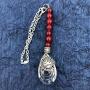 Dunglebees Car Charm Jewelry Accessories Rear View Mirror Hanger Red with Fire Department Shield Dunglebees Car Charm Jewelry Accessories Rear View Mirror Hanger Red with Fire Department Shield