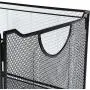 CLATINA Office Metal Mesh File Organizer with Handle Letter Storage Crate Folder Holder Boxes for Home Desk Black CLATINA Office Metal Mesh File Organizer with Handle Letter Storage Crate Folder Holder Boxes for Home Desk Black