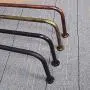 QiangDa-yimaojia QIANGDA Wall Mount Coat Rack Iron Pole Clothes Hanger Goods Shelves Display Shelf For Clothing Store Retro European Style, Multi-size Optional (Color : 1#, Size : 120cm) QiangDa-yimaojia QIANGDA Wall Mount Coat Rack Iron Pole Clothes Hanger Goods Shelves Display Shelf For Clothing Store Retro European Style, Multi-size Optional (Color : 1#, Size : 120cm)