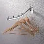 Anpatio Stainless Steel Folding Wall Mounted Clothes Hanger Coat Rack Detachable Sturdy Swing Arm Design Space Saver with Screws for Closet Laundry Room Dryer Anpatio Stainless Steel Folding Wall Mounted Clothes Hanger Coat Rack Detachable Sturdy Swing Arm Design Space Saver with Screws for Closet Laundry Room Dryer