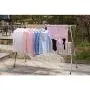 LiuJianQin Drying rack? ZXQZ Clothes Rack/Folding / Telescopic Double Pole/Stainless Steel Clothes Hanger/Outdoor Balcony X-type Clothes Hanger Clothes hanger? (Size : 2.4m)