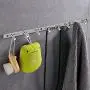 INTEY Wall Mounted Coat Rack, Heavy Duty Hooks Hanger Rack for Coats, Bags, Scarves, Towels and Umbrellas, Stainless Steel (8 Hooks) INTEY Wall Mounted Coat Rack, Heavy Duty Hooks Hanger Rack for Coats, Bags, Scarves, Towels and Umbrellas, Stainless Steel (8 Hooks)