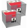 Neat Life Mesh Office File Organizer Storage Boxes with Side Hanging Rails ? Silver (2 Pack)