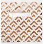 DII Fabric Storage Bins for Nursery, Offices, & Home Organization, Containers Are Made To Fit Standard Cube Organizers (13x13x13") Double Diamond Copper on White - Set of 2