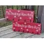 Stockings Sign - The Stockings Were Hung - Snowflake Sign - Christmas Stocking Hanger - Rustic Christmas Sign - Holiday Wall Decor - Art