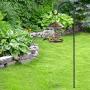 GOFORWILD Shepherd Hook 4 Pack Adjustable, 49 inches Tall, Made of Premium Metal for Bird Feeder, Garden Decor, Plant Hanger, Lantern Hook, Solar Light Hanging, 7014