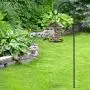 GOFORWILD Shepherd Hook 4 Pack Adjustable, 49 inches Tall, Made of Premium Metal for Bird Feeder, Garden Decor, Plant Hanger, Lantern Hook, Solar Light Hanging, 7014