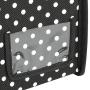 HANGERWORLD Medium Black Polka Dot Wedding Dress Bridal Gown Garment Storage Boxes and Travel Carry Case