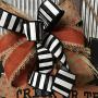 Halloween Front Door Wreath, Pumpkin Door Hanger, Welcome, Trick or Treat, Halloween, Orange, Black,