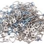 HomeDone D Ring Picture Hangers 50-Pack Heavy Duty with Screws and 23 Feet Wire