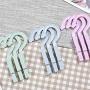 Mexidi 3 Pcs Portable Laundry Hanger Clothespins with Spring Clip Hooks, Outdoor Plastic Hanger Drying Clothing, Drying Clips, Clothes Pins, for Home or Travel -Air Dry and Drip Dry (Green)