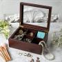 Tea Boxes - Luxury Wooden Tea Storage Chest from The Apace Living Premier Collection - 6 Adjustable Compartment Tea Bags Organizer Container - Elegantly Handmade w/Scratch Resistant Window