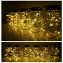 Decem Mason Jar Solar Lights, 8 Pack 10 LED Fairy Star Firefly String Lids Lights with 8 Hangers for Patio Yard Garden Party Wedding Christmas Decoration(Jars Not Included)