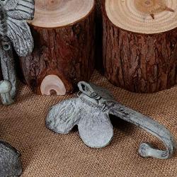 4 Pcs Vintage Cast Iron Butterfly Home Door Wall Mount Hooks Home Towel Clothes Hat Coat Key Hanger (Butterfly)