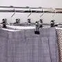 HANGERWORLD 10 Chrome 12inch Metal Pants Skirt Adjustable Clip Coat Clothes Garment Hangers HANGERWORLD 10 Chrome 12inch Metal Pants Skirt Adjustable Clip Coat Clothes Garment Hangers