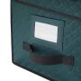 Elf Stor 83-DT5044 Green Christmas Ornament Storage Chest Holds 24 Balls w/ 4&quot Dividers, Case