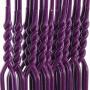 HANGERWORLD 20 Purple Coating 16inch Metal Wire 13 Gauge Pants Bar Coat Clothes Garment Hangers