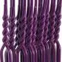HANGERWORLD 20 Purple Coating 16inch Metal Wire 13 Gauge Pants Bar Coat Clothes Garment Hangers