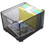 Modern Black Metal Mesh File Box/Foldable Storage Crate/Home Office Folder Holder Organizer Rack Modern Black Metal Mesh File Box/Foldable Storage Crate/Home Office Folder Holder Organizer Rack