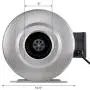 iPower 6 Inch 442 CFM Inline Fan Carbon Filter 25 Feet Ducting Combo with Variable Speed Controller and Rope Hanger for Grow Tent Ventilation iPower 6 Inch 442 CFM Inline Fan Carbon Filter 25 Feet Ducting Combo with Variable Speed Controller and Rope Hanger for Grow Tent Ventilation