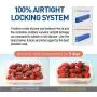 LOCK & LOCK Airtight Rectangular Food Storage Container with Divider, Bread Boxes 169.07-oz / 21.13-cup